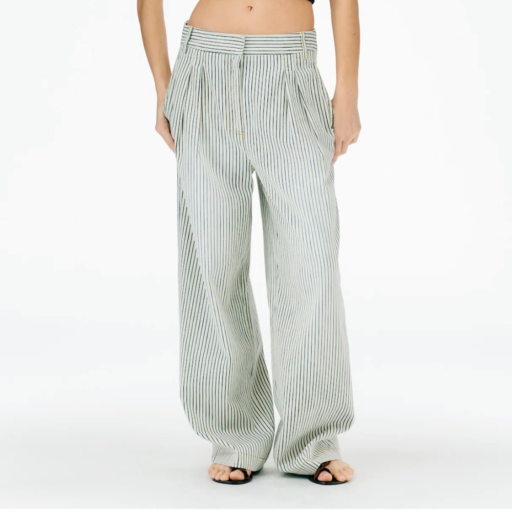 Tibi Stone Wash Striped Stella Jean